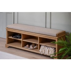 Gallery Direct Malvern Natural Oak Hall Bench Gallery Direct Malvern Natural Oak Hall Bench