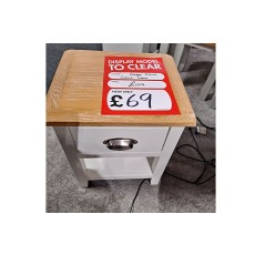 Ex-Display Plymouth - Chester Painted Oak White Lamp Table Ex-Display Plymouth - Chester Painted Oak White Lamp Table