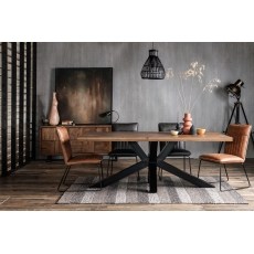 Soho Solid Oak 200cm Holburn Star Base Dining Table & 6 Cooper Dining Chairs Soho Solid Oak 200cm Holburn Star Base Dining Table & 6 Cooper Dining Chairs