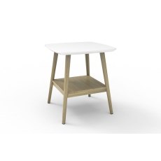 Princeton High Gloss White Lamp Table Princeton High Gloss White Lamp Table