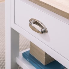 Chester Oak Painted White - Small 2 Door Sideboard 95cm Wide| F&B All White Chester Oak Painted White - Small 2 Door Sideboard 95cm Wide| F&B All White