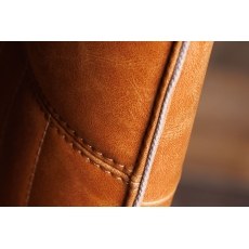 Cooper Tan Leather Bar Chair (Pair) Cooper Tan Leather Bar Chair (Pair)