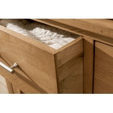 Chester Oak Small 2 Door 2 Drawer Sideboard 95cm Wide Chester Oak Small 2 Door 2 Drawer Sideboard 95cm Wide