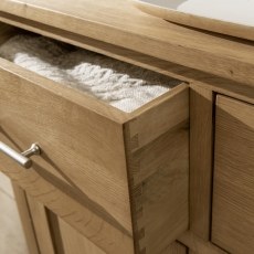 Chester Oak Small 2 Door 2 Drawer Sideboard Chester Oak Small TV Unit 80cm Wide Chester Oak Small 2 Door 2 Drawer Sideboard Chester Oak Small TV Unit 80cm Wide