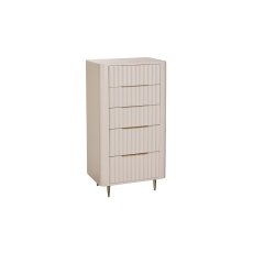 Lily Painted Mahogany 5 Drawer Tall Chest of Drawers Lily Painted Mahogany 5 Drawer Tall Chest of Drawers