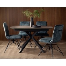 Lola Swivel Velvet Teal Blue Dining Chair (Pair) Lola Swivel Velvet Teal Blue Dining Chair (Pair)