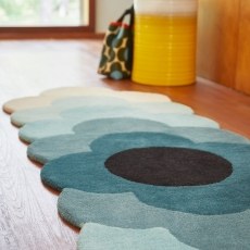 Orla Kiely OR Flower Teal Rug Orla Kiely OR Flower Teal Rug