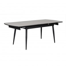 Caira 160cm Automatic Extension Glass Dining Table in Grey Caira 160cm Automatic Extension Glass Dining Table in Grey