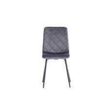 Indy Velvet Dining Chair in Grey Indy Velvet Dining Chair in Grey