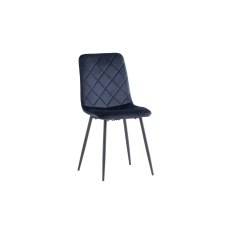 Indy Velvet Dining Chair in Deep Blue Indy Velvet Dining Chair in Deep Blue