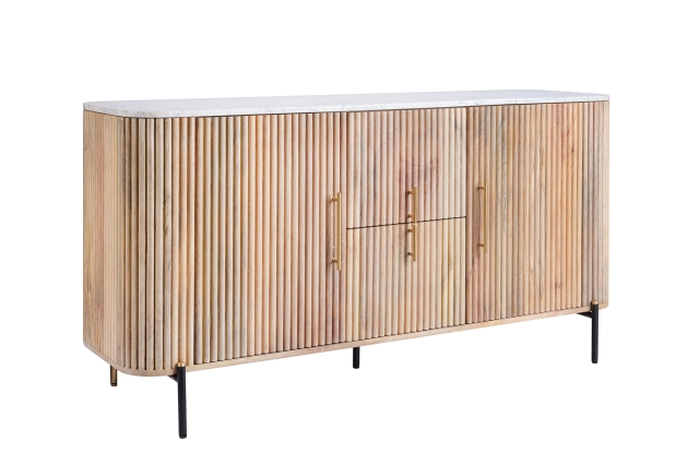 Wood and marble deals sideboard