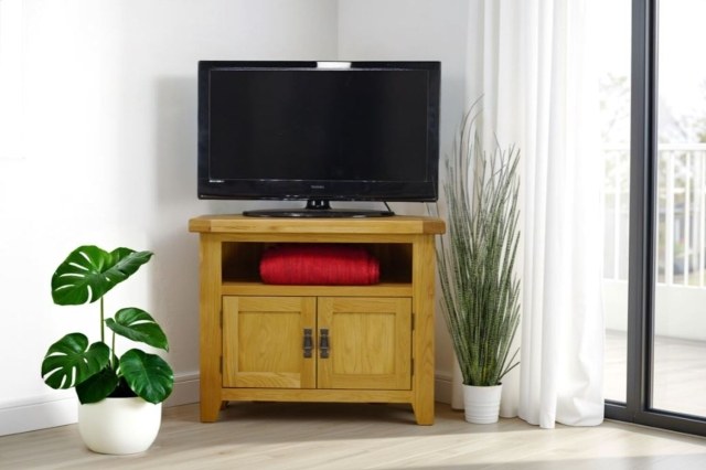 Cotswold RusticOak Corner TV Stand Cotswold RusticOak Corner TV Stand