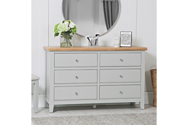 Chest of deals drawers grey oak