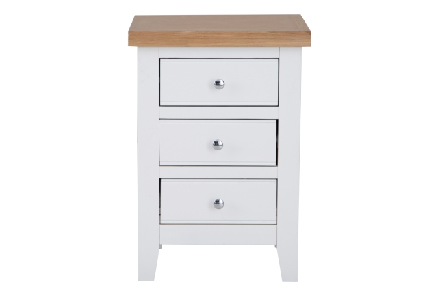 White painted online oak bedside tables