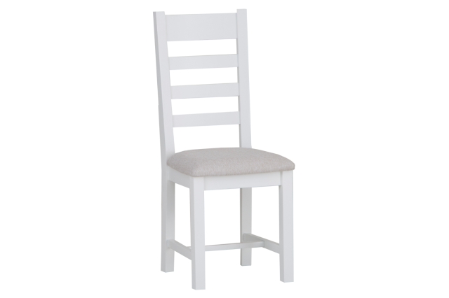 White ladder online back chairs