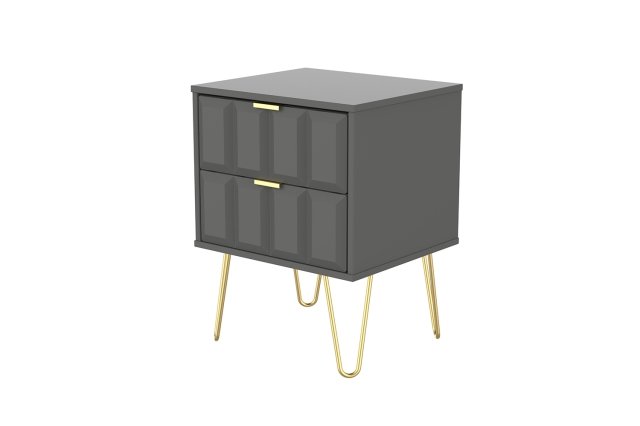 Loft studio collection on sale 2 drawer bedside