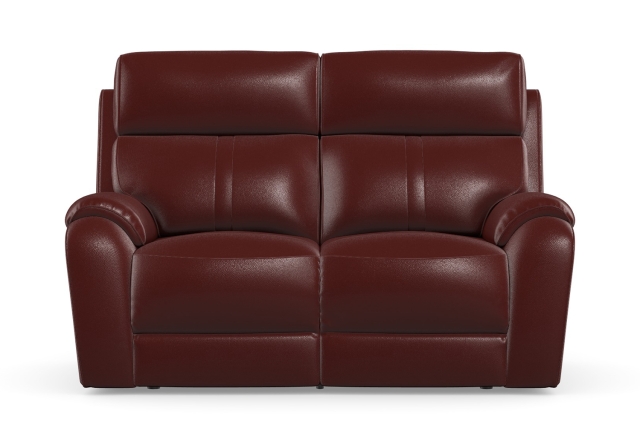 Lazy boy red clearance leather sofa