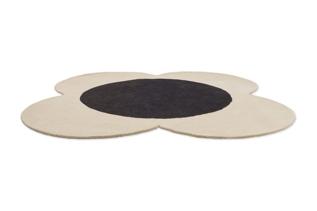 Orla Kiely Flower Spot Ecru/Black Rug Orla Kiely Flower Spot Ecru/Black Rug