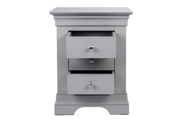 Grey 3 2024 drawer nightstand