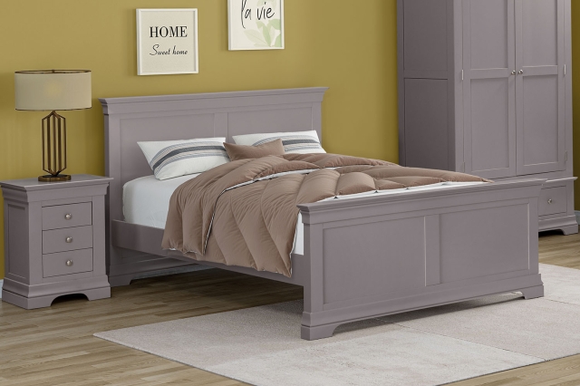 CFL Providence Pebble Grey Bed Frame