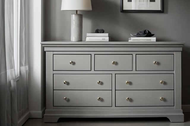 Providence Painted Grey 3 Over 4 Drawer Chest of Drawers Providence Painted Grey 3 Over 4 Drawer Chest of Drawers