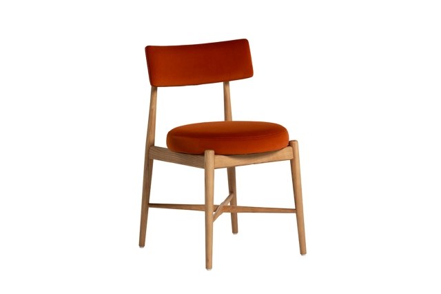 G Plan Flora Retro Pair Of Dining Arm Chairs in Orange G Plan Flora Retro Pair Of Dining Arm Chairs in Orange