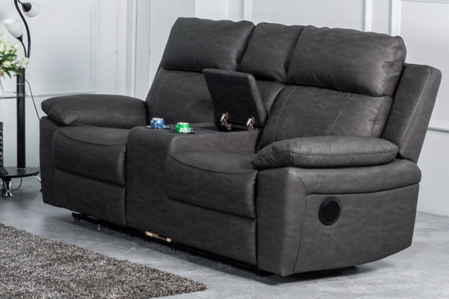 Annaghmore Furniture Series 5 Hunter Smart 2 Seater Power Recliner Sofa with Console