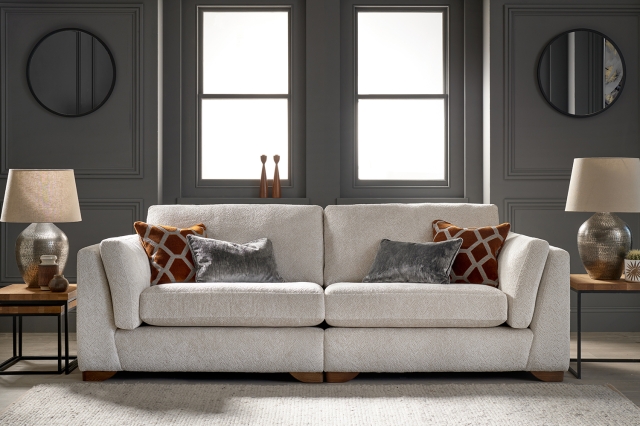 Ashwood Designs Milton Upholstered 4 Seater Split Sofa