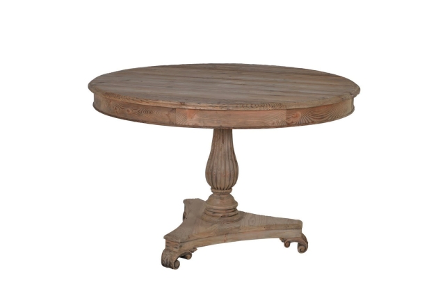 Coach House Colonial Reclaimed Pine Drum Top Dining Table