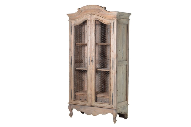 Coach House Colonial Reclaimed Pine Wired Doors Armoire