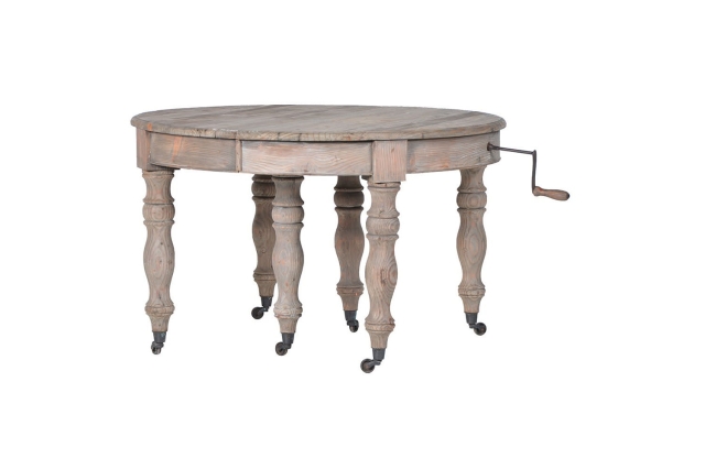 Coach House Colonial Reclaimed Pine Oval Extending Dining Table