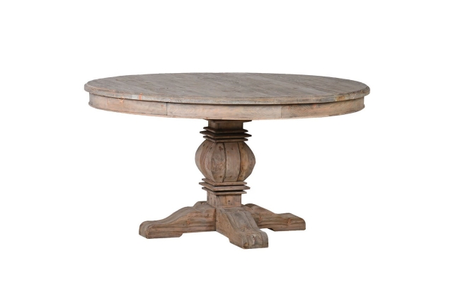 Coach House Colonial Reclaimed Pine Round Dining Table