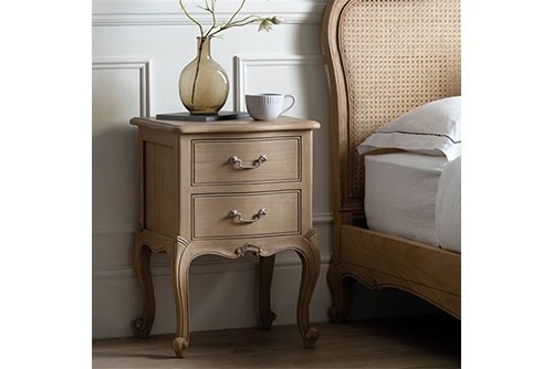 Gallery Direct Chic Weathered Bedside Table Gallery Direct Chic Weathered Bedside Table