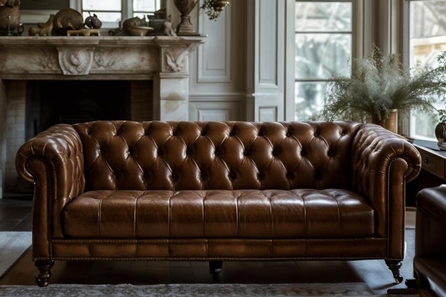 Buckingham Leather Chesterfield 3.5 Seater Sofa in Vintage Cognac Buckingham Leather Chesterfield 3.5 Seater Sofa in Vintage Cognac