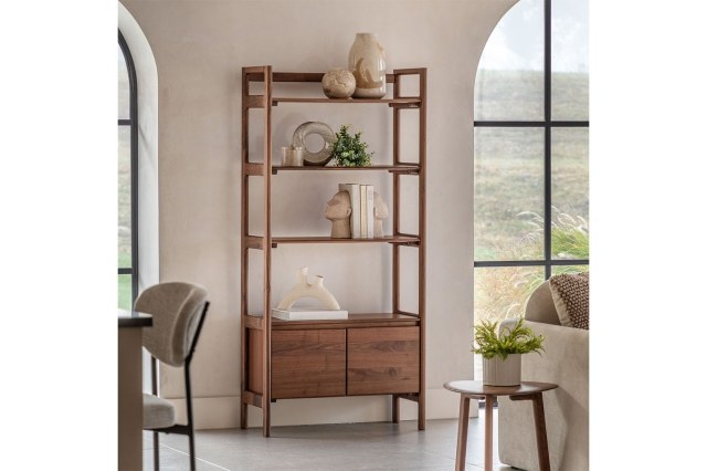 Gallery Direct Madrid Open Display in Walnut Gallery Direct Madrid Open Display in Walnut