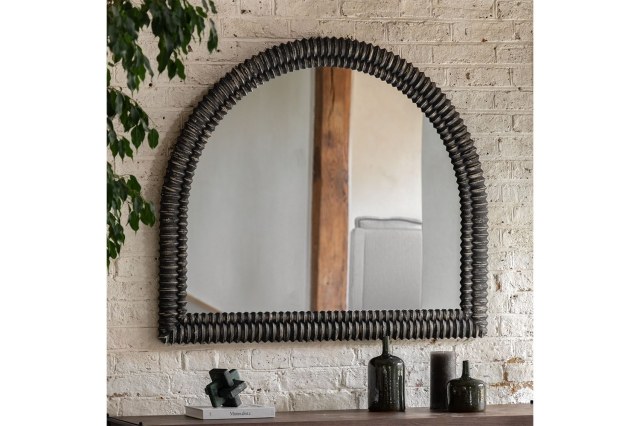 Gallery Direct Pimlico Arch Overmantle Black Wash 1200x1000mm Gallery Direct Pimlico Arch Overmantle Black Wash 1200x1000mm