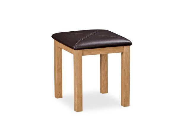 Salisbury Waxed Premium Oak Dressing Table Stool Salisbury Waxed Premium Oak Dressing Table Stool