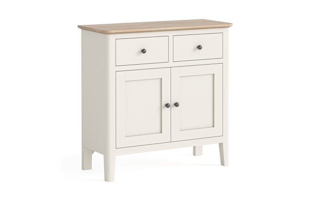 Marlow Oak Painted Coconut White Small Sideboard Marlow Oak Painted Coconut White Small Sideboard