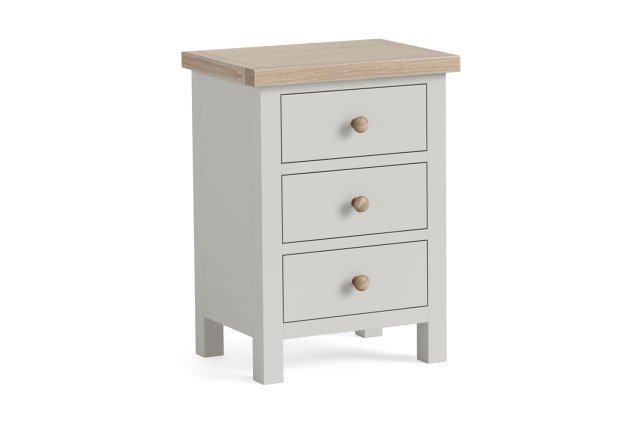 Modern Country Painted Oak Stone Grey Bedside Table Modern Country Painted Oak Stone Grey Bedside Table