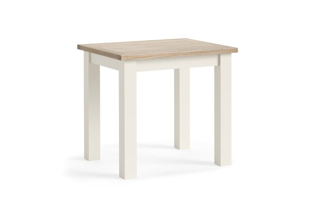 Modern Country Painted Oak Coconut White Bistro Dining Table Modern Country Painted Oak Coconut White Bistro Dining Table