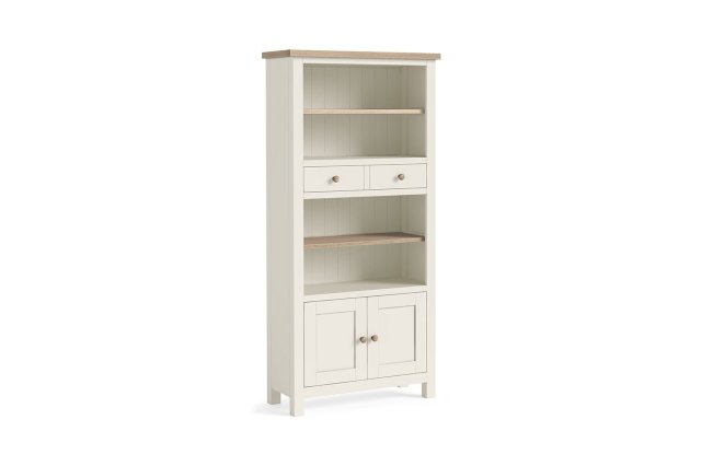 Modern Country Painted Oak Coconut White Display Unit Modern Country Painted Oak Coconut White Display Unit