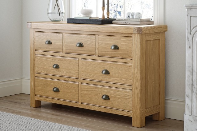 Normandy Chunky Country Oak 3 Over 4 Chest of Drawers Normandy Chunky Country Oak 3 Over 4 Chest of Drawers