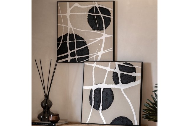 Gallery Direct Capture Framed Canvas Set of 2 600x10x600mm Gallery Direct Capture Framed Canvas Set of 2 600x10x600mm