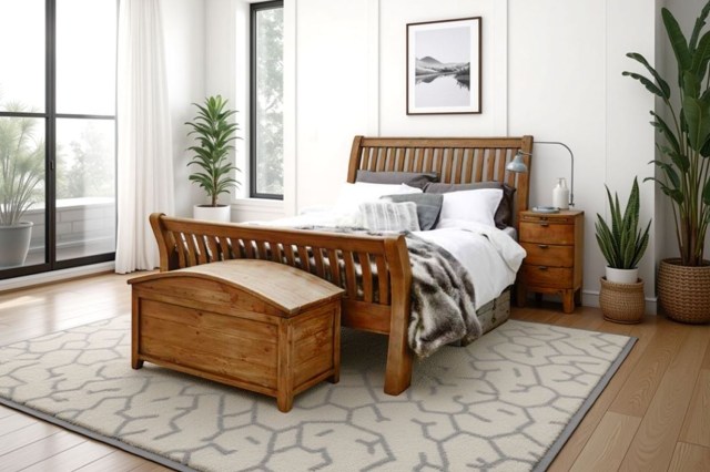 Bermuda Reclaimed Wood Slatted Bedframe Bermuda Reclaimed Wood Slatted Bedframe