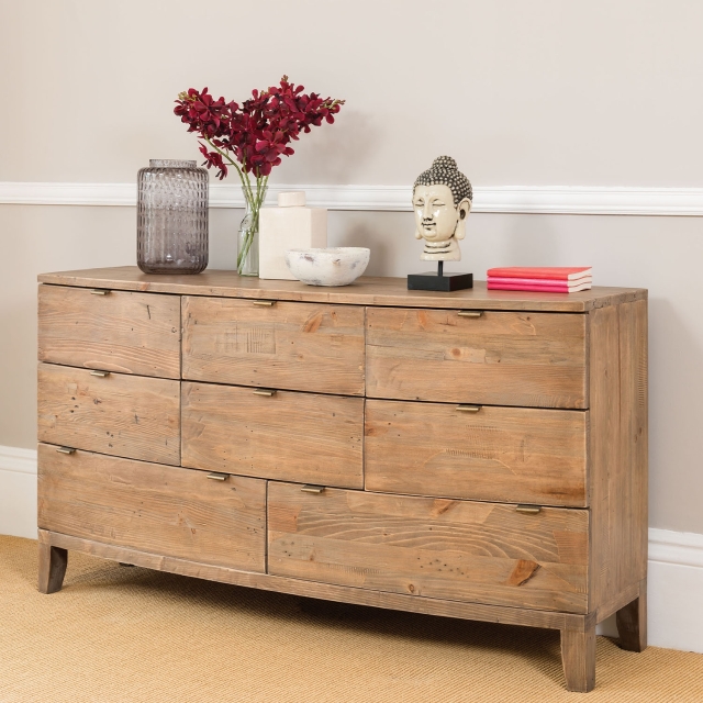 Large solid pine chest deals of drawers