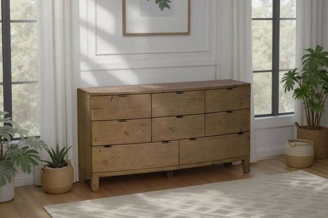 Bermuda Reclaimed Wood 8 Drawer Wide Chest of Drawers Bermuda Reclaimed Wood 8 Drawer Wide Chest of Drawers