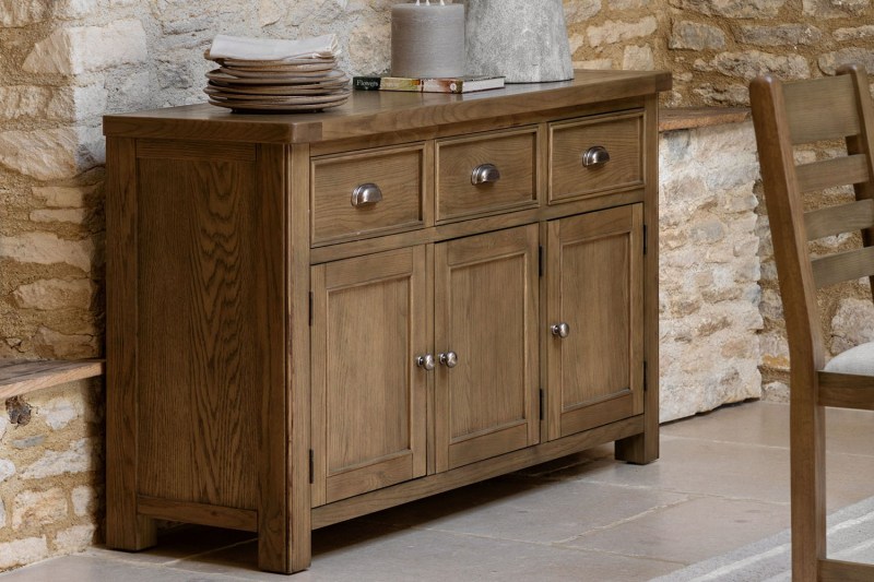 Gallery Direct Hardwick Smoked Oak Large Sideboard Gallery Direct Hardwick Smoked Oak Large Sideboard