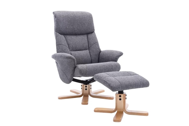 Hudson slate swivel online recliner