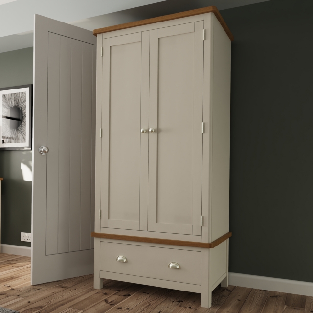 Oak furniture land double outlet wardrobe