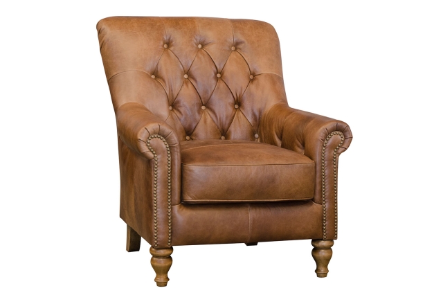 high back leather arm chair